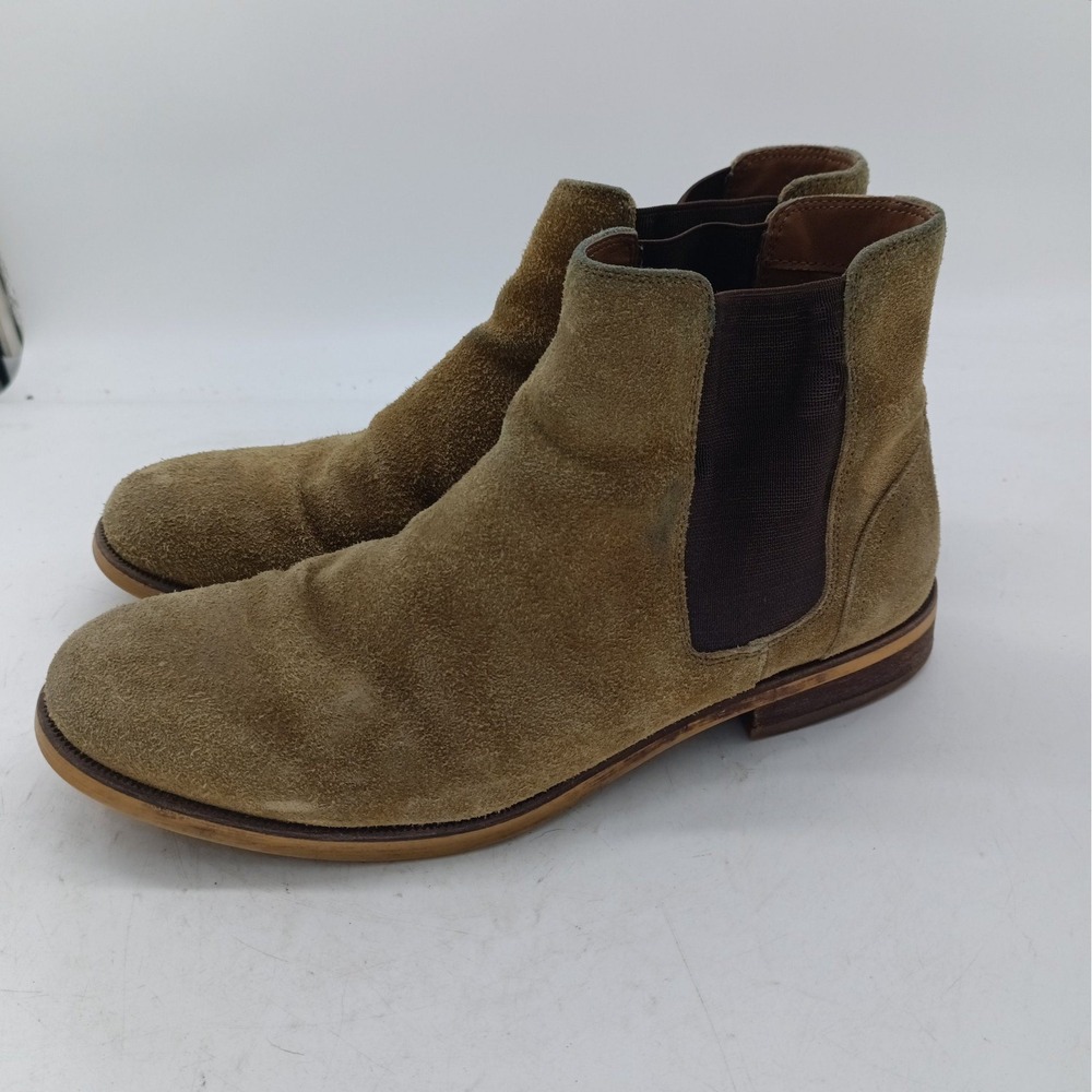 ALDO Mens Suede Chelsea Boots Tan Brown US 9 EUR 42 S3